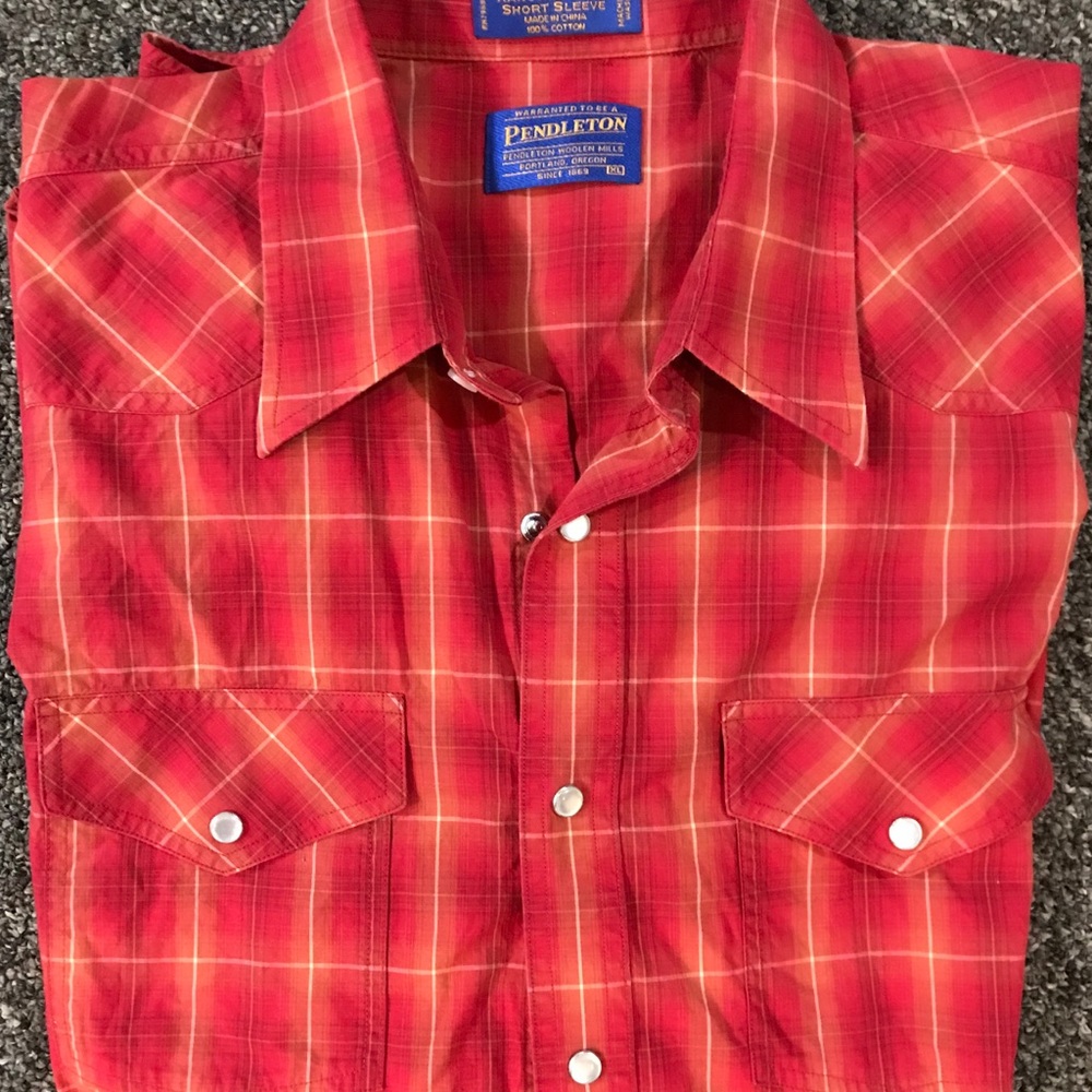 Men’s Pendleton Cotton Short Sleeve XL Shirt